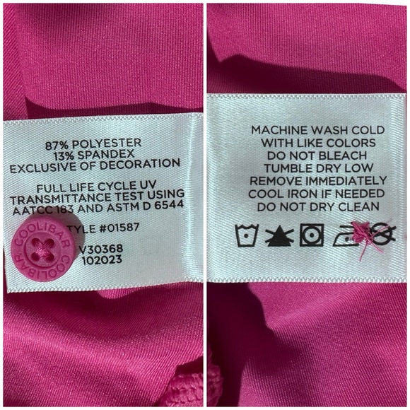 Coolibar Men’s Pink Golf Polo NWT [G6] - Picture 11 of 11